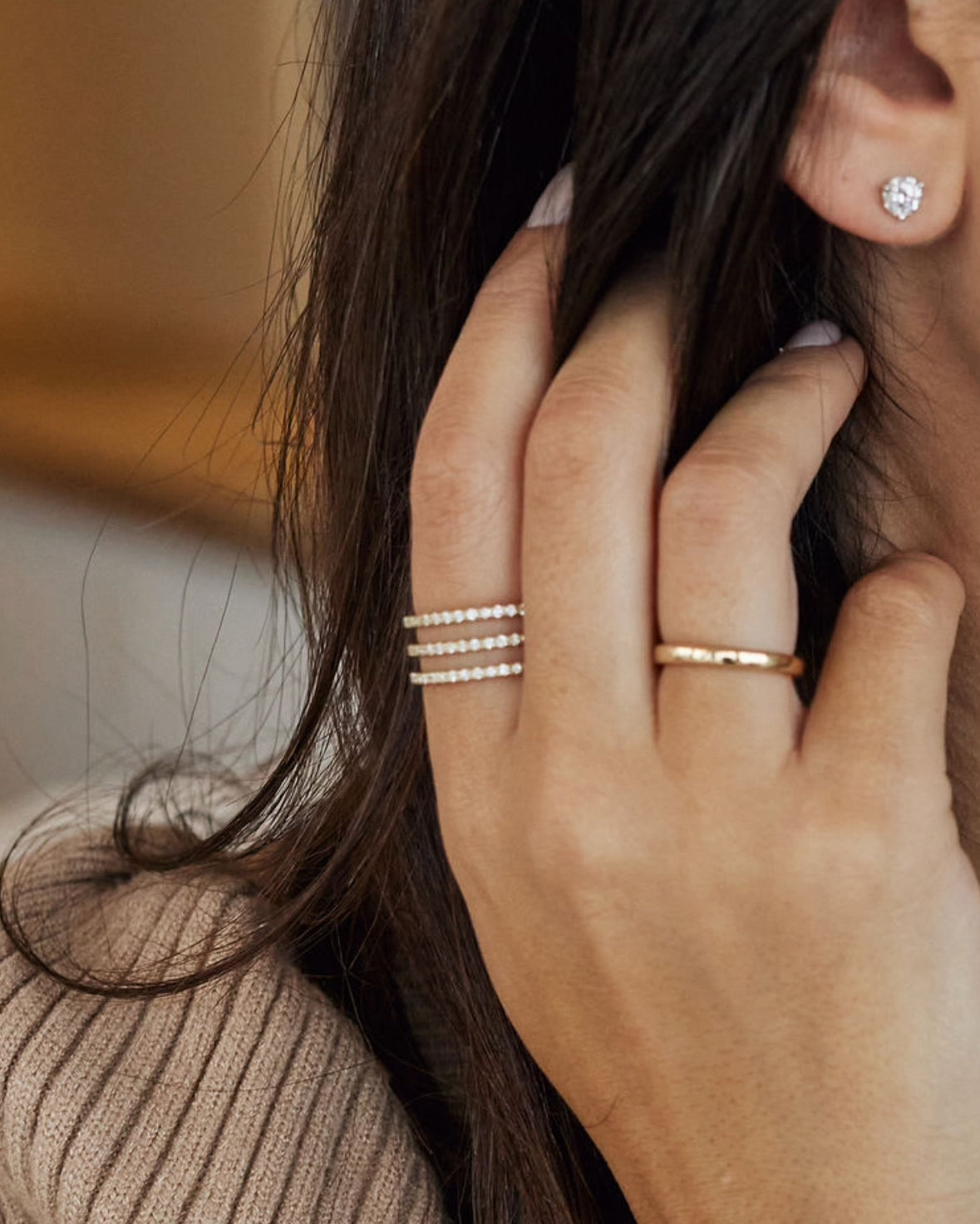 Sample Sale Triple Diamond Band