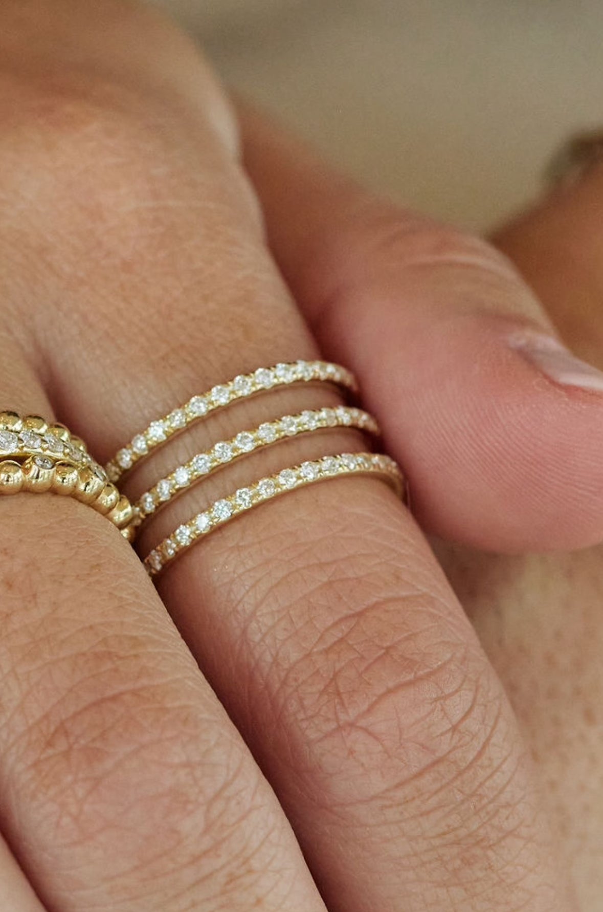 Sample Sale Triple Diamond Band