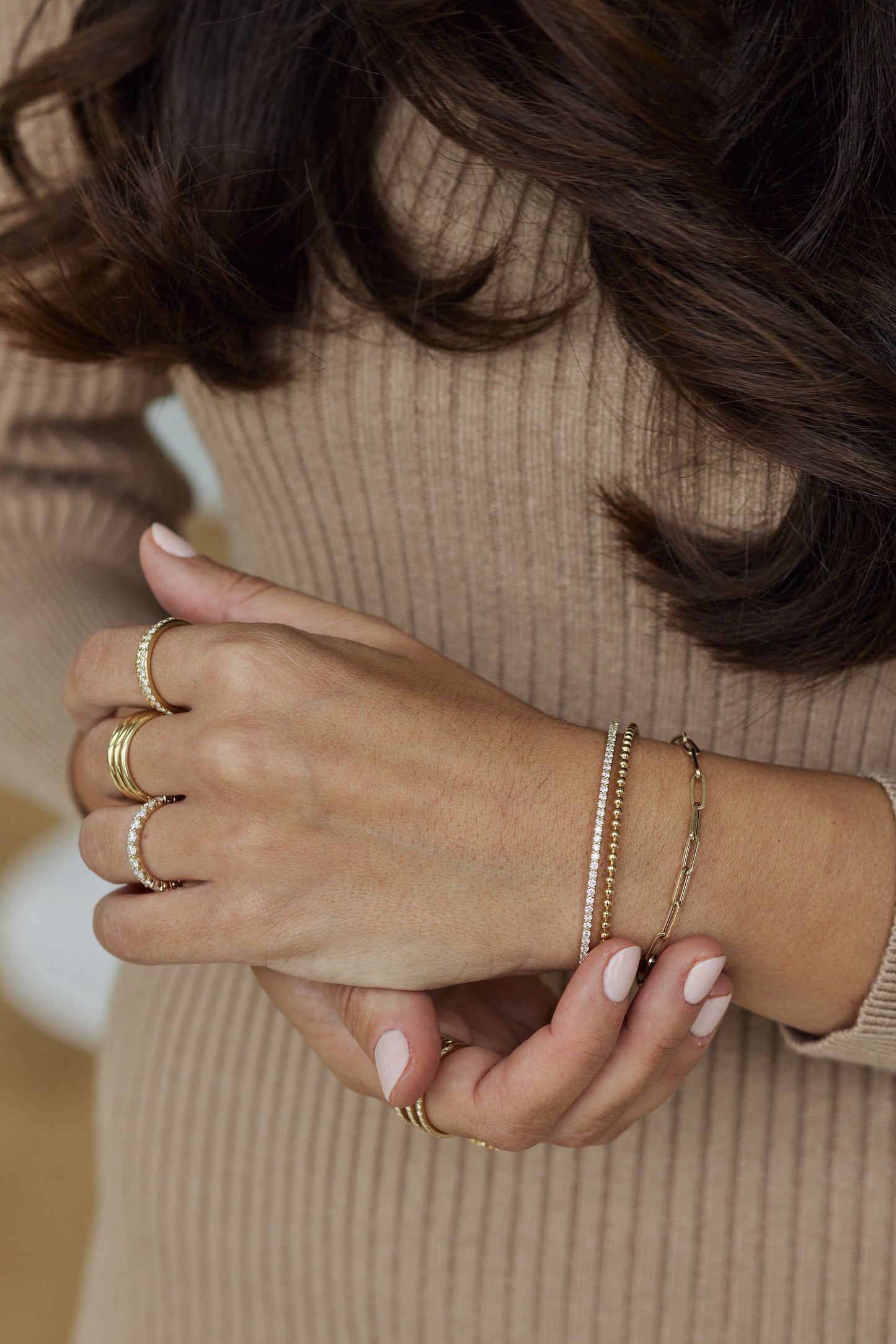 Paperclip Gold Bracelet