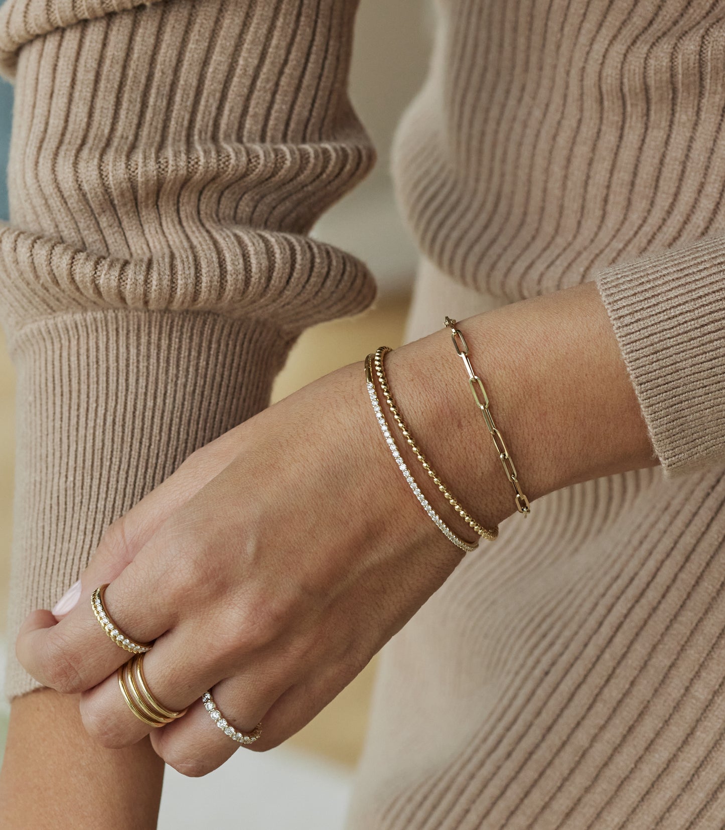 Paperclip Gold Bracelet