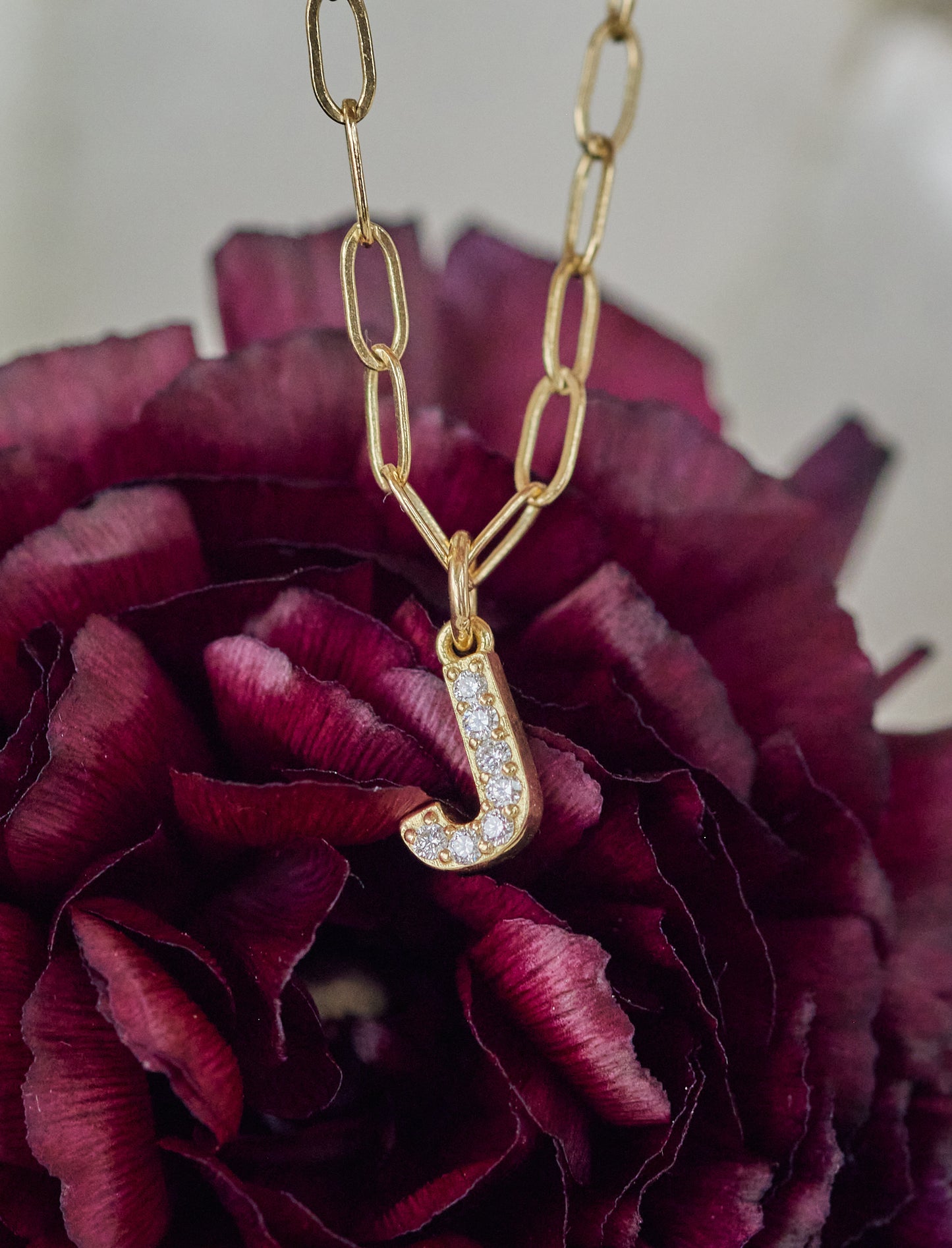 Diamond Initial Pendant