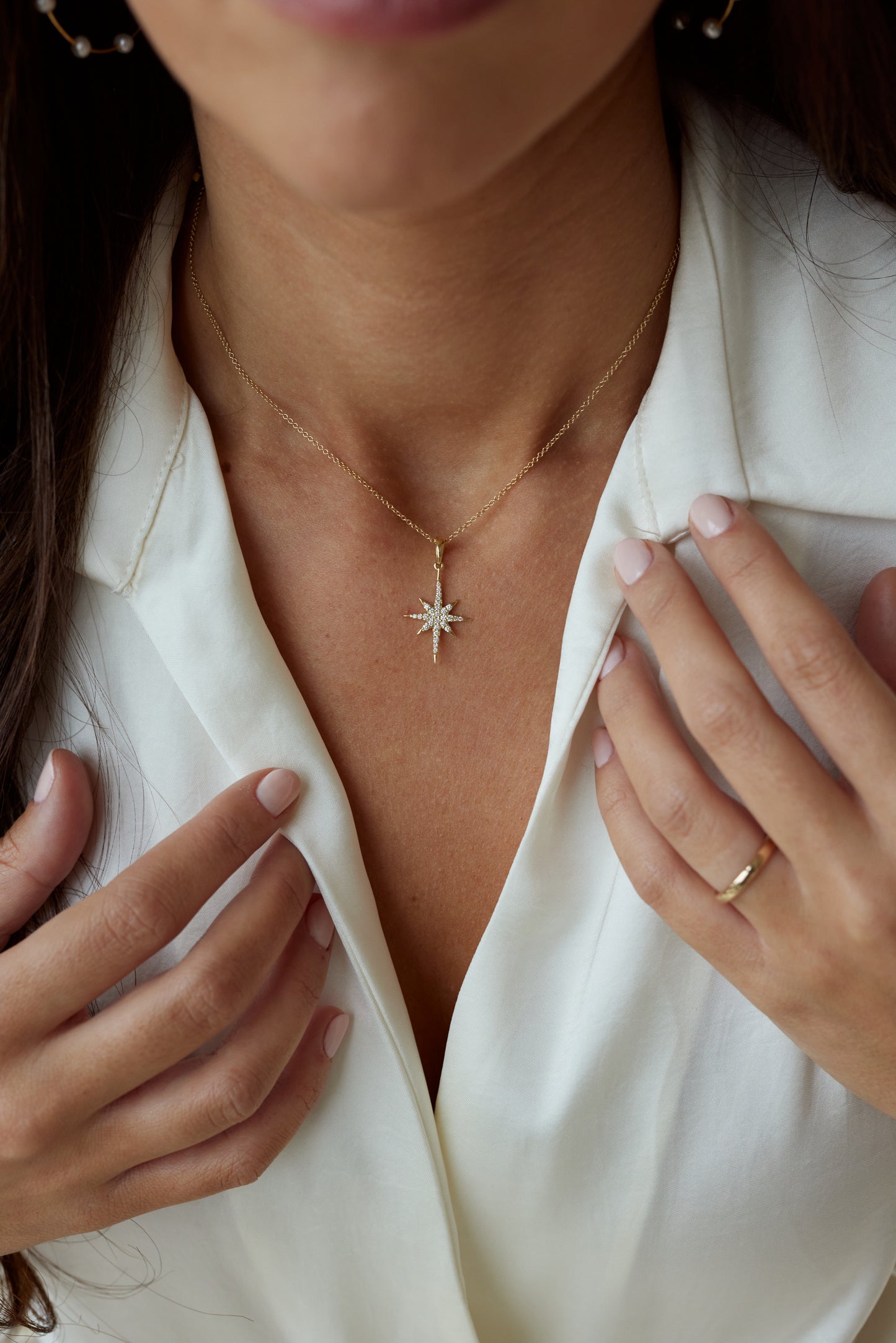 Estelle Starburst Diamond Pendant