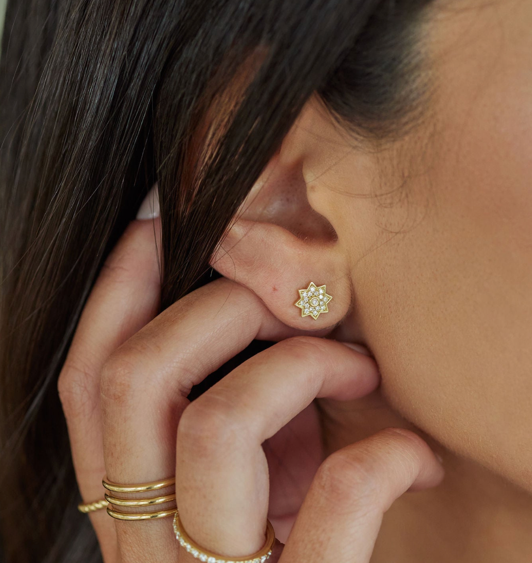 Gramercy Pave Diamond Studs